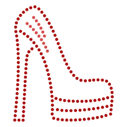 High heels dots flat PNG Design Transparent PNG