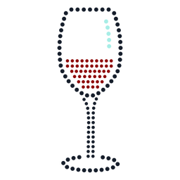 Puntos de copa de vino planos Transparent PNG
