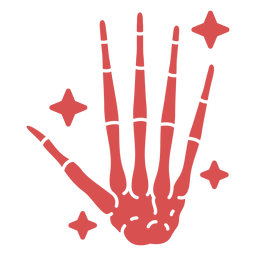 Ossos da mão humana brilhantemente cortados Transparent PNG