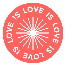 O amor é amor distintivo lgbt Transparent PNG