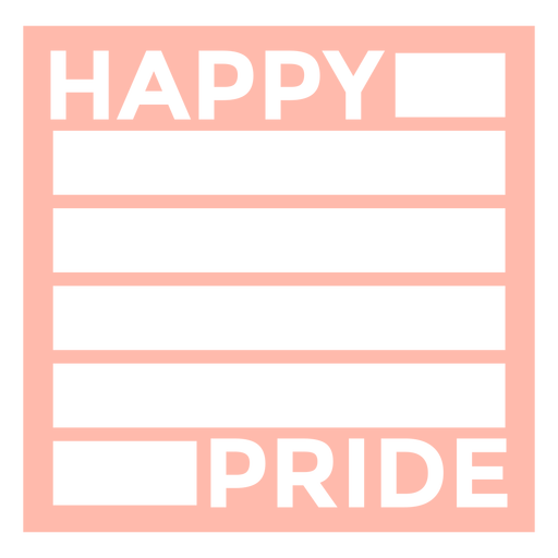 Fröhliches Stolz-Zitat-Abzeichen PNG-Design