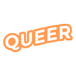 Queer quote badge PNG Design