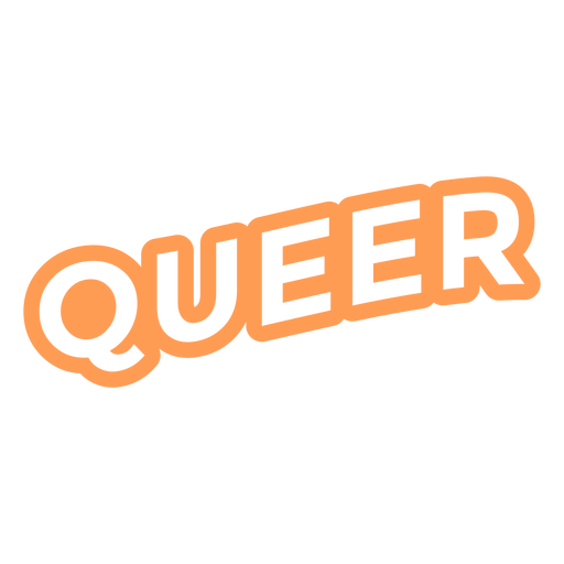 Distintivo de citação queer Desenho PNG