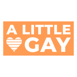 Ein kleines schwules ausgeschnittenes Abzeichen PNG-Design