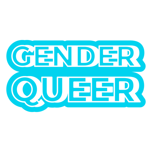 Gender-Queer-Zitat-Abzeichen PNG-Design