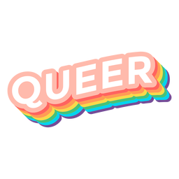 Queer 3D badge PNG Design Transparent PNG