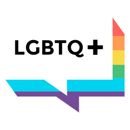 LGBTQ badge flat