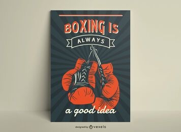 Boxing is always a good idea poster