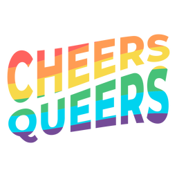 Cheers queers badge Transparent PNG