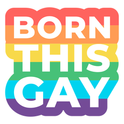 Pride Lettering Block ohne Serife - 36 PNG-Design