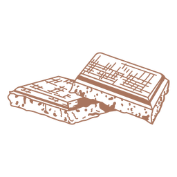 Barras de chocolate cheias de curso Desenho PNG