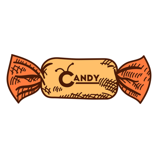 Candy wrapper color stroke PNG Design
