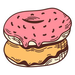 Food-Treats-RealisticDetailedContourLine-VinylColor-CR - 19 Desenho PNG