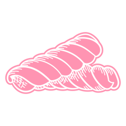 Caramelo de malvavisco dibujado a mano recortado Diseño PNG