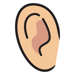 Pequeno traço de cor da orelha Desenho PNG