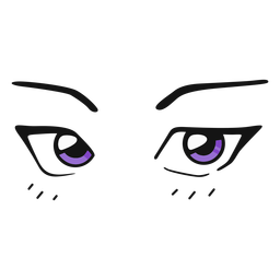 Referer White Transparent, Animation Purple Eyes Reference