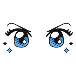 Design PNG E SVG De Grande Derrame De Olhos De Anime Para Camisetas