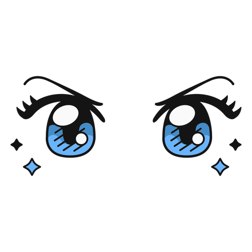 Angry Female Anime Eye Illustration PNG & SVG Design For T-Shirts