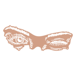 Ojos humanos dibujados a mano recortados Transparent PNG