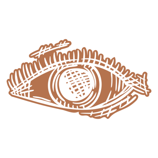 Auge handgezeichnet ausgeschnitten PNG-Design
