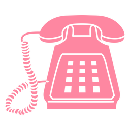 Altes Telefon ausgeschnitten PNG-Design