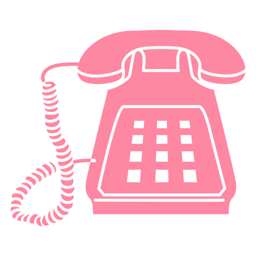 Old phone cut out PNG Design