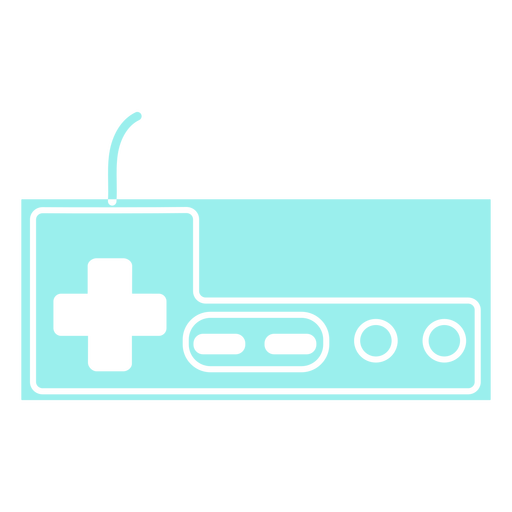 Light blue gaming controller cut out PNG Design
