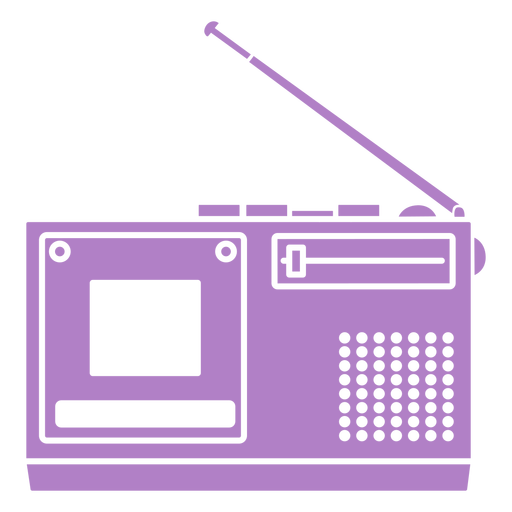 Vintage technology radio cut out PNG Design