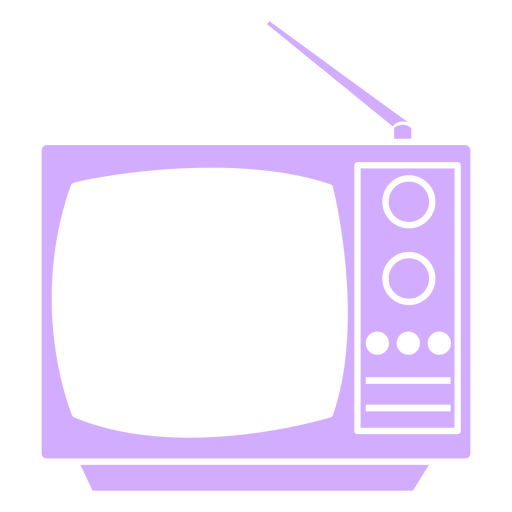 Old television cut out PNG Design