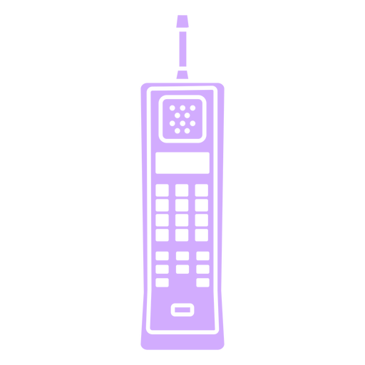Telefone sem fio antigo cortado Desenho PNG