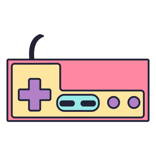 Gaming-Controller-Farbstrich PNG-Design