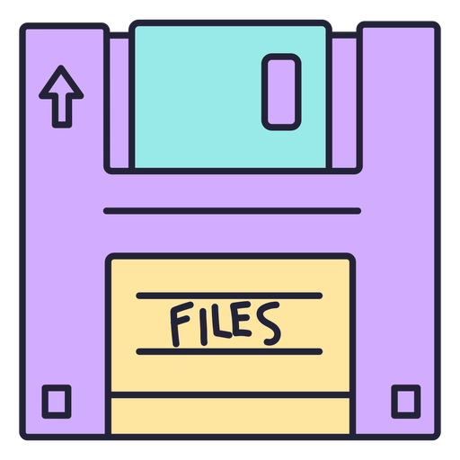 Floppy disc retro technology PNG Design