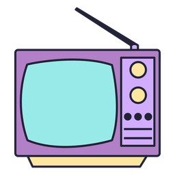Vieja tecnología de televisión Diseño PNG