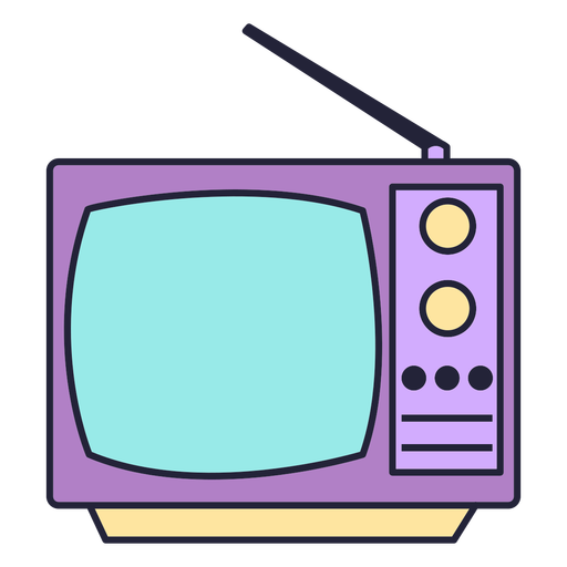 Tecnologia de televisão antiga Desenho PNG