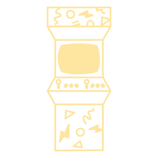 Máquina de videogame arcade Desenho PNG