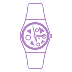 Analog watch geometric shapes Transparent PNG