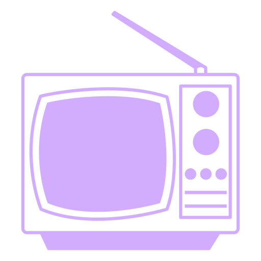 Old television retro PNG Design