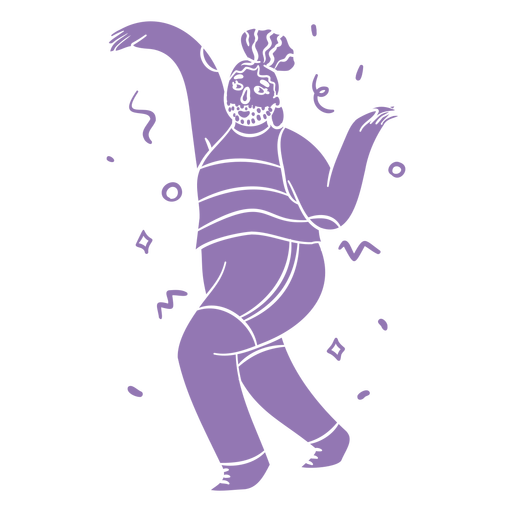 Celebrating pride person cut out PNG Design