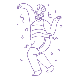 Pessoa estranha dançando curso cheio Desenho PNG