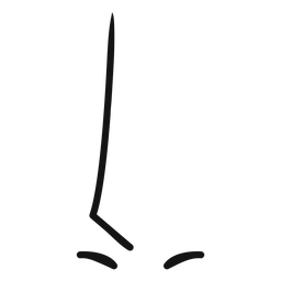Golpe de nariz animado Diseño PNG
