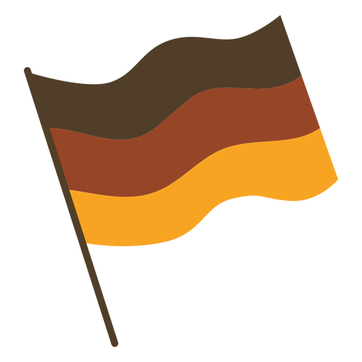 Bandera alemana plana