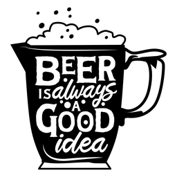 Cooles Bierzitat Oktoberfest PNG-Design