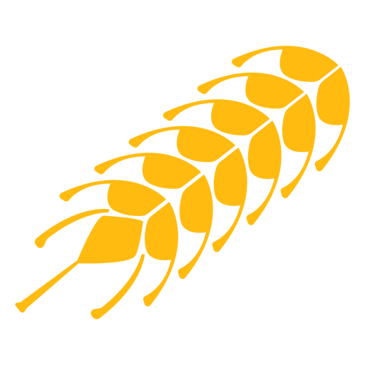 Gelber Weizen flach PNG-Design