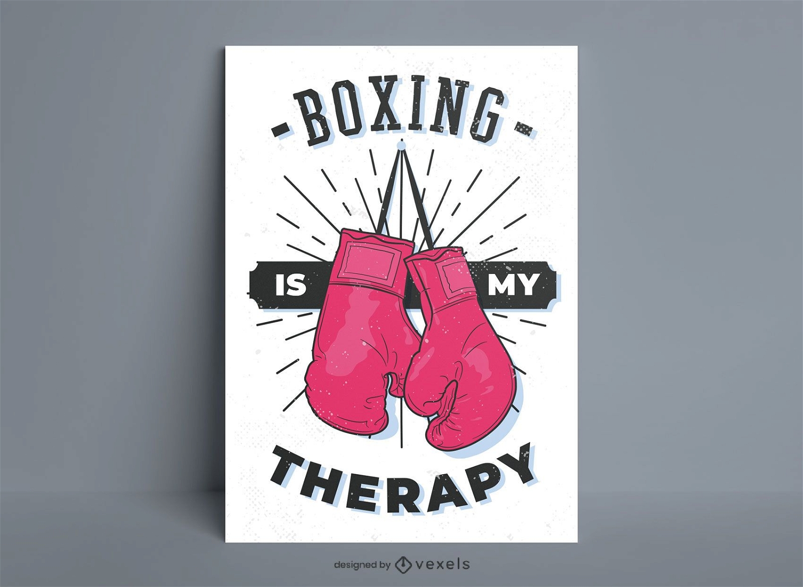 O boxe é meu pôster de terapia