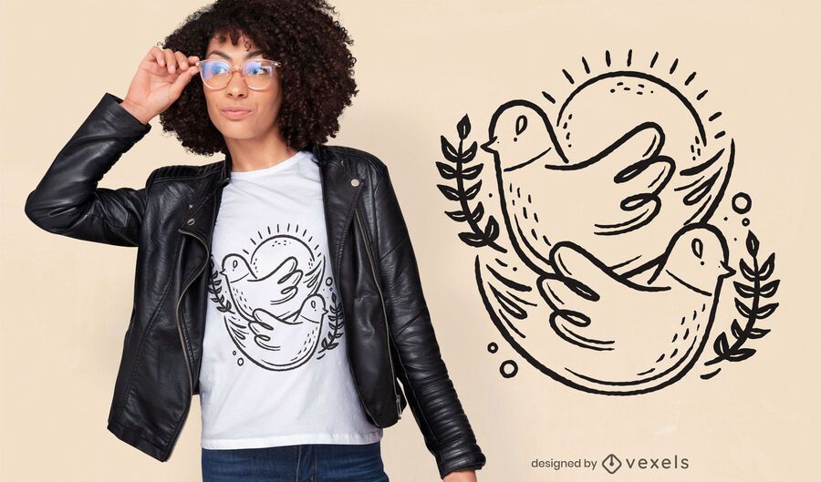 Birds stroke t-shirt design Birds stroke t-shirt design