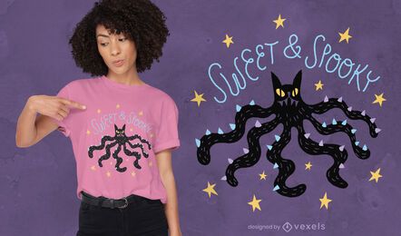 Tentacle Monster T-shirt Design Vector Download