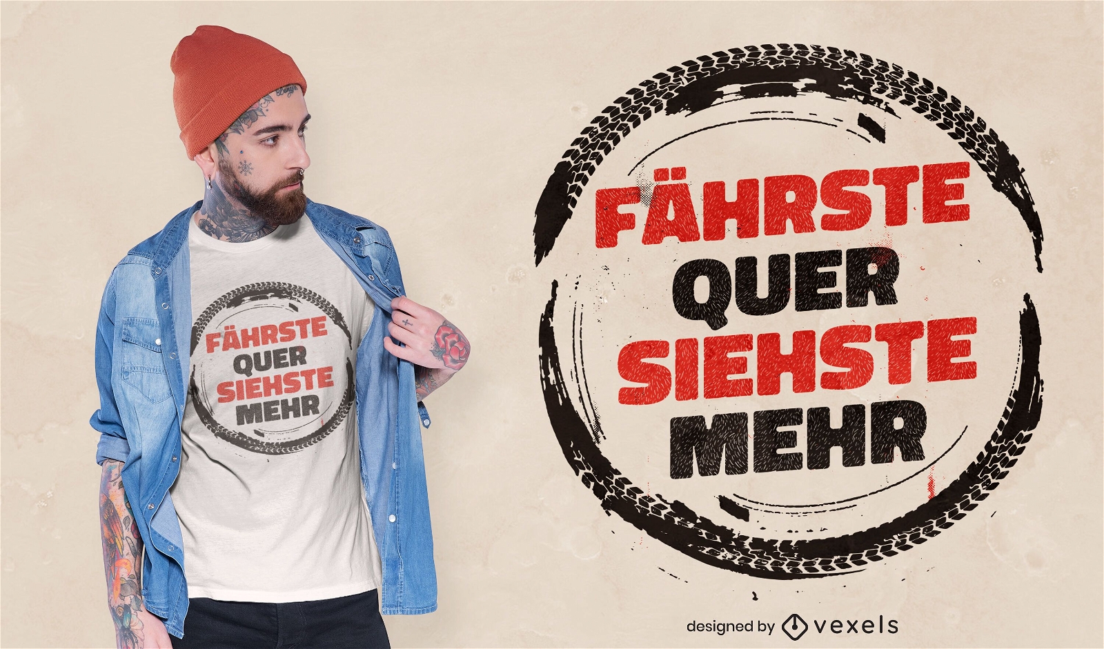 Drifting german quote t-shirt design