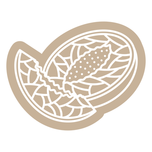Fractal cantaloupe cut out PNG Design