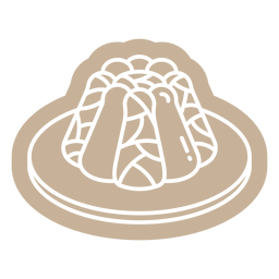 Deserto de geléia fractal cortado Desenho PNG