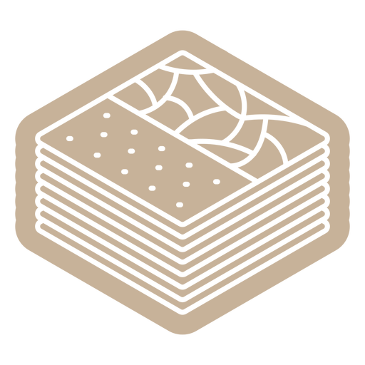 Bolachas geométricas cortadas Desenho PNG